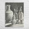 Canvas Print - Weight of Silence - Monochrome Still Life | Work by Eman's Gallery