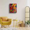 In The Wine Glass - Original Oil Painting - Geometric Colors | Oil And Acrylic Painting in Paintings by Eman's Gallery