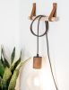Medium Leather Wall Strap [V'ed End] | Storage by Keyaiira | leather + fiber | Artist Studio in Santa Rosa. Item composed of leather