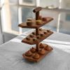Triple Decker Stand | Serving Stand in Serveware by Formr. Item made of wood