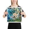 Framed Paper Print - Tectonic - Fluid Abstract Geologic Art | Work by Eman's Gallery