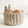 Rosalie Rope Basket | Storage Basket in Storage by Flax & Twine. Item composed of cotton & fiber