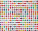Two Thousand Five Hundred Dots Painting With Gold Leaf | Collage in Paintings by Amelia Coward