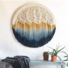 Circular Fiber Art Collection - SUNSET | Wall Hangings by Rianne Aarts / Teddy and Wool Studio. Item composed of cotton & fiber