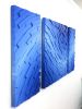 Cobalt Inversion 2 | Wall Sculpture in Wall Hangings by StainsAndGrains. Item composed of wood and metal in contemporary or industrial style