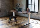 Wood Slab Desk | Tables by ROMI. Item made of oak wood works with minimalism & mid century modern style