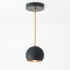 Black Pendant Light - Modern Chandelier - Model No. 9912 | Chandeliers by Peared Creation. Item made of brass