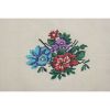 Handwoven Floral Pattern Needlepoint Turkish Kilim Rug, Wall | Area Rug in Rugs by Vintage Pillows Store. Item composed of cotton and fiber