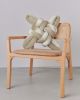 Ivory Velvet Knot Pillow | Pillows by Knots Studio