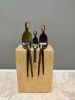 Family of three bronze sculpture modern heirloom | Sculptures by YENNY COCQ
