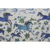Tashkent Suzani Animal Silk Tablecloth Case Made from a 19th | Linens & Bedding by Vintage Pillows Store