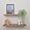 Heavy Duty Natural Wood Floating Shelf | Ledge in Storage by Picwoodwork. Item composed of wood