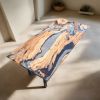Clear Epoxy Dining Table | Tables by Ironscustomwood. Item made of wood with steel