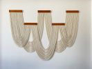 Handwoven Boho Chic Wall Hanging - Textured Fiber Art Décor - Modern Home Accent | Macrame Wall Hanging in Wall Hangings by RavaTapestryArt