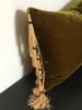 chartreuse silk velvet pillow // chartreuse silk velvet | Pillows by Velvet Fringe