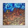 Canvas Print - Zeffir (exhale) - Fluid Abstract Earth & Sky | Work by Eman's Gallery