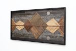 Mountain Reflection: Mountain Landscape | Wall Sculpture in Wall Hangings by Craig Forget. Item made of wood compatible with mid century modern and contemporary style
