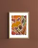 Autumn Leaves Art Print, Fall Foliage Wall Art, Maple Tree Painting, Seasonal Decor | Prints in Paintings by The Ugly Cat Studio