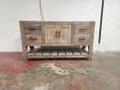 Model 1039 - Custom Single Sink Vanity | Countertop in Furniture by Limitless Woodworking. Item composed of maple wood in mid century modern or contemporary style