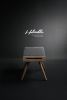 Stool / Seat in Solid Oak Board and Oak Legs | Chairs by Manuel Barrera Habitables. Item composed of oak wood