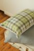 Lime & Aqua Wool Plaid Lumbar 14x22 | Pillow in Pillows by Vantage Design