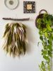 Green hand woven wall hanging tapestry | Wall Hangings by Awesome Knots. Item made of cotton with fiber