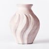 Swirl Vase White Large | Work by District Loom