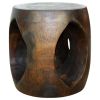 Haussmann® Wood Oval Windows Coffee Table 20 inch DIA x 20 | Tables by Haussmann®