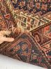 BEAUTIFUL Worn Antique Kurdish Rug | Character with "NEON" | Area Rug in Rugs by The Loom House. Item made of cotton with fiber