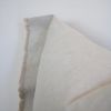 Cream Linen with Relaxed Flange Lumbar Pillow 16x24 | Pillows by Vantage Design