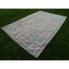 Vintage Oversize Hand Knotted Turkish Rug - Palace Oushak | Area Rug in Rugs by Vintage Pillows Store. Item made of cotton with fiber