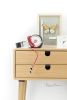 White Nightstand / Bedside Table | Storage by Manuel Barrera Habitables. Item made of oak wood compatible with scandinavian style