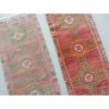 Pair of 2 Oushak Traditional Oriental Small Bedside Handmade | Area Rug in Rugs by Vintage Pillows Store. Item made of fabric & fiber