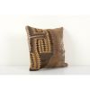Brown Kilim Cushion Cover Handwoven | Sham in Linens & Bedding by Vintage Pillows Store. Item composed of cotton and fiber