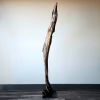 Tall Driftwood Art Sculpture "Hooked Up" | Sculptures by Sculptured By Nature  By John Walker. Item composed of wood compatible with minimalism style