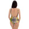 One Piece Swimsuit - The Hearth Quilt - Folk Patchwork Art | Work by Eman's Gallery