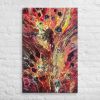 Canvas Print - Phoenix - Fluid Abstract Red Gold Fire | Work by Eman's Gallery