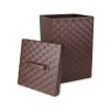 Vivaldi Woven Leather Laundry Hamper | Storage Basket in Storage by Rikan