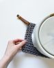 Pot Holder [Loop Strap] | Storage by Keyaiira | leather + fiber. Item made of cotton