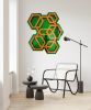 Large Acrylic Hexagon Wall Art / Custom Colors / Made In USA | Wall Sculpture in Wall Hangings by uniQstiQ. Item composed of synthetic
