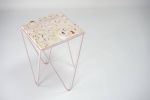 Avior - White onyx side table | Tables by DFdesignLab - Nicola Di Froscia. Item made of steel with marble works with minimalism & contemporary style