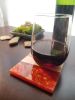 Set of 4 Highly Figured Live Edge Ambrosia Maple Coasters | Tableware by Carlberg Design. Item composed of maple wood in minimalism style