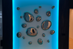 3D Drops Wall Decor Composition Silver | Decorative Objects by PlusObject