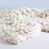 Big Garter Stitch Arm Knit Throw DIY KIT | Linens & Bedding by Flax & Twine. Item composed of fabric