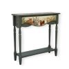 Custom Pet Portrait Console Table, Hand-Painted Narrow Entryway Table with Drawer | Tables by Birds and Gardens Inc. Item composed of maple wood in boho or contemporary style