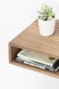 Walnut Floating Nightstand Bedside Table | Storage by Manuel Barrera Habitables. Item composed of walnut