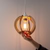 The lantern - Wooden hanging lamp (Price taxes included) | Pendants by Slice of wood / Tranche de bois