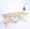 Yoshi Bench | Benches & Ottomans by MODERNCRE8VE. Item made of wood with copper