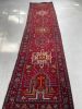 JUICY Rich Red Ground Vintage Persian Karaja | Bullet-Proof | Runner Rug in Rugs by The Loom House. Item made of fabric with fiber