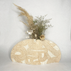 Vase Sleeve Merino Wool Felt 'Rake' Bamboo Wide | Vases & Vessels by Lorraine Tuson